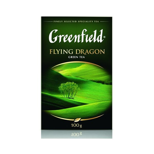 Чай зеленый Greenfield Flyng Dragon крупнолист. вес 0.1 кг