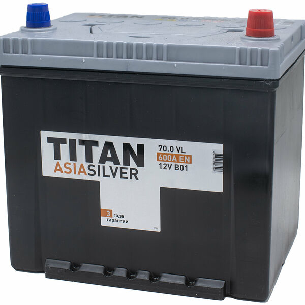 Аккумулятор TITAN ASIA SILVER 70 Ач 600 А обратная полярность