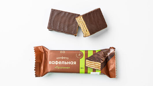 Конфета вафельная с пралине
