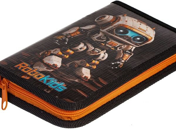 Пенал Hatber Робо с таблицей умножения 19*11.5см