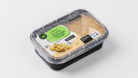 Паштет из нута с жареными грибами