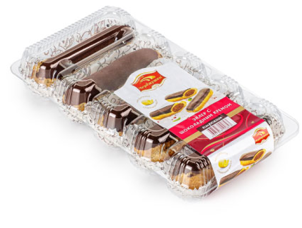 Пирожное Эклер Черёмушки с шоколадным кремом