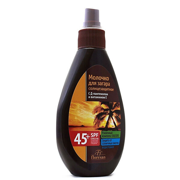 Молочко для загара Floresan Пальмовый рай  SPF45+ 160 мл