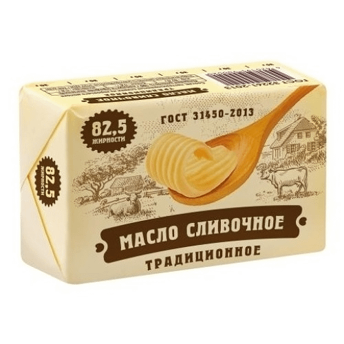 Масло сливочное Маслодел Традиционное 82.5% 180 г