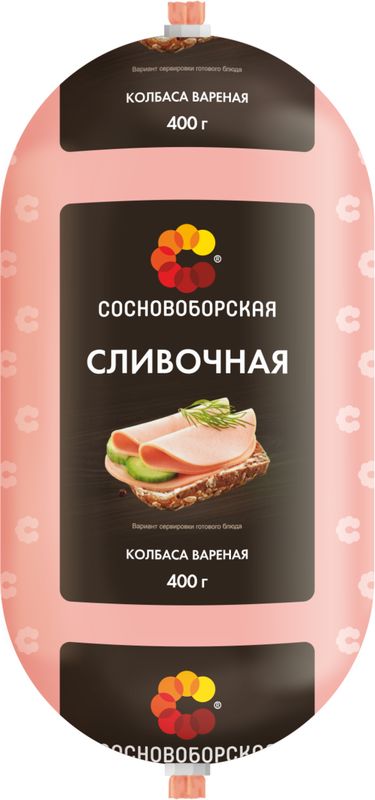 

Колбаса Сосновоборская Сливочная вареная 400 г