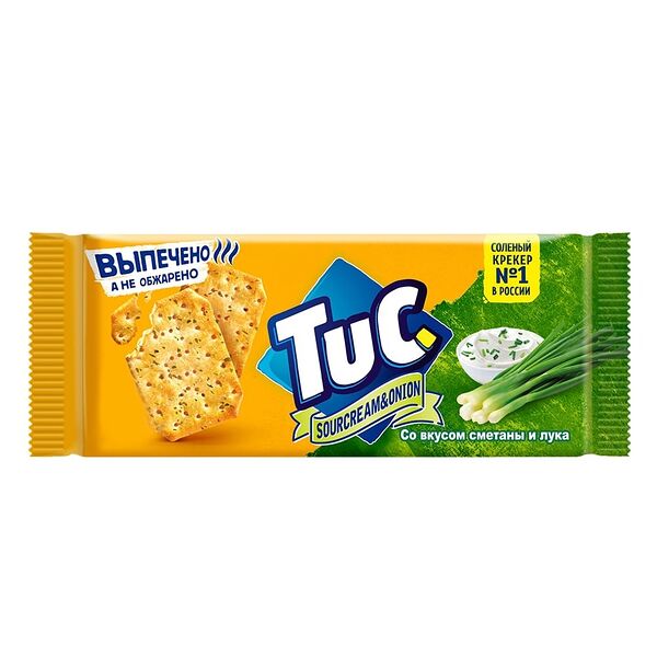 Крекер TuC cо вкусом сметаны и лука, 100 г