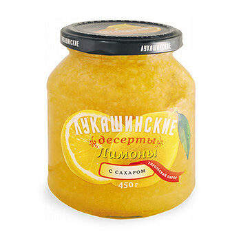 Лимоны Лукашинские протертые с сахаром 450г Россия