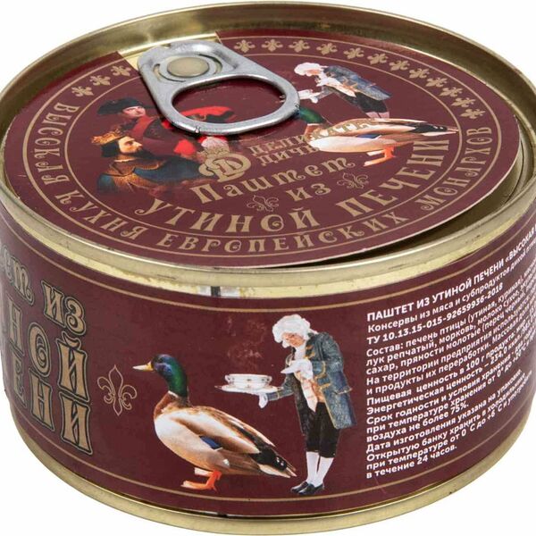 Паштет из утиной печени Деликатес Дичь