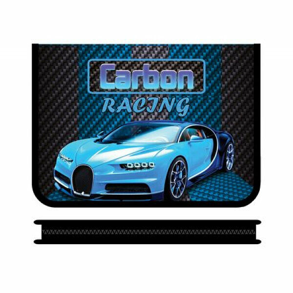 Папка для тетрадей А5 молн вокруг,печ.на пластике ПМ-А5-04, CARBON RACING