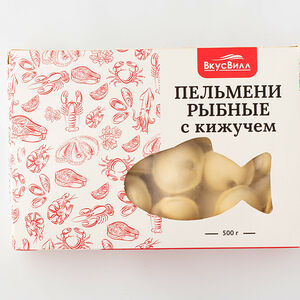 Пельмени рыбные с кижучем