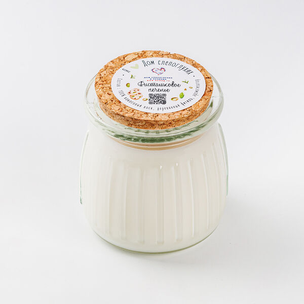 Свеча сувенирная Фисташковое печенье