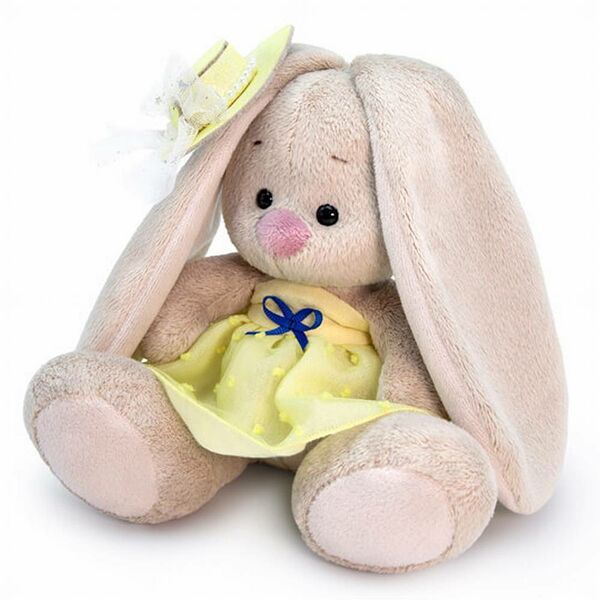 Игрушка мягконабивная Зайка Ми в желтом сарафане (малыш) SidX-368