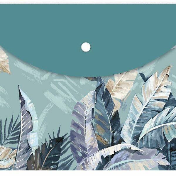 Папка-конверт на кнопке ЛИСТЬЯ , 33.5х23см, 1 отдел, 65847