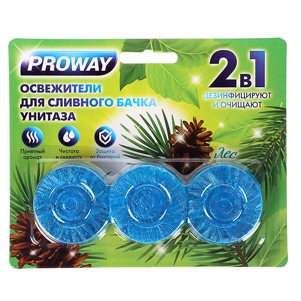 Proway освежитель таблетка для сливного бачка унитаза 