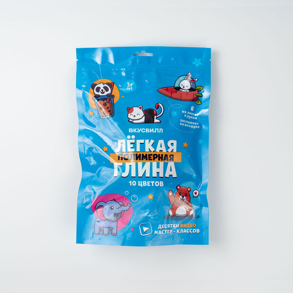 Глина полимерная для лепки, 10 цветов