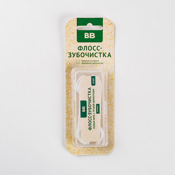 Флосс-зубочистка, 10 шт