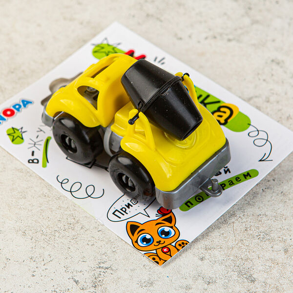 Машинка Бетономешалка, 10 см.