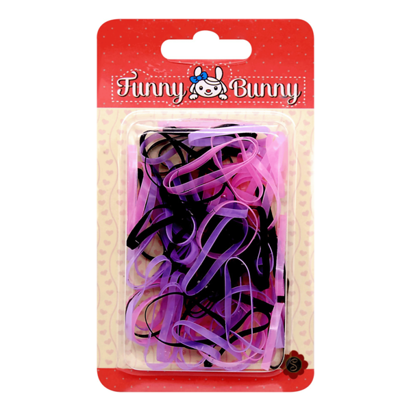 Набор разноцветных силиконовых резинок для волос Funny Bunny в ассортименте