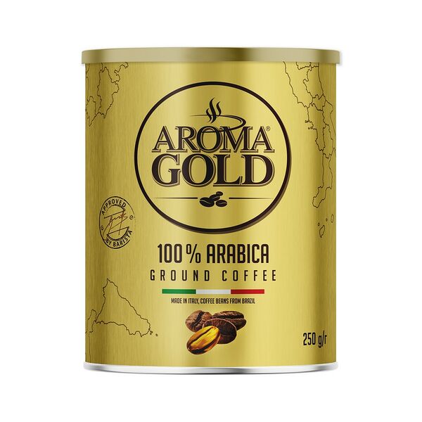 Кофе молотый Aroma Gold Ground Coffee 100% Arabica 250 г ж/б