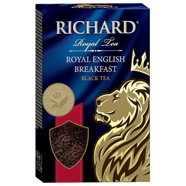 Чай Richard 90г роял инглиш брекфаст черный крупный лист