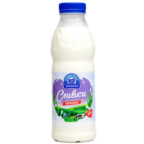 Сливки Томское молоко пастеризованные 20%
