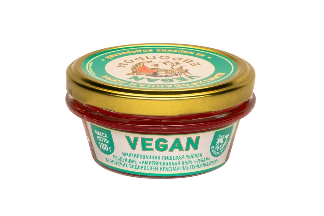 

Икра красная из морских водорослей, Vegan 100 г