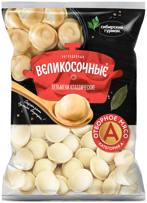 

Пельмени Сибирский Гурман Великосочные 500 г