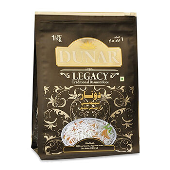 Рис Dunar Legacy Басмати традиционный длиннозерный шлифованный