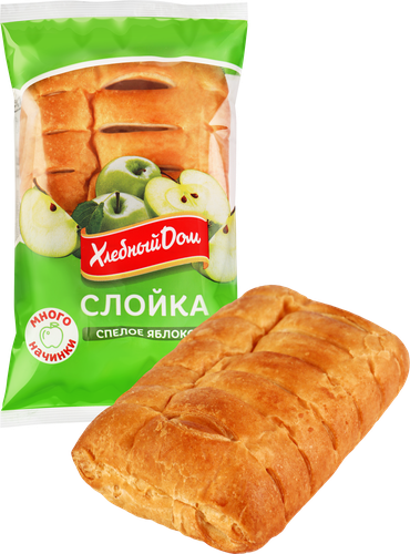 

Слойка Хлебный дом Спелое яблоко 55 г