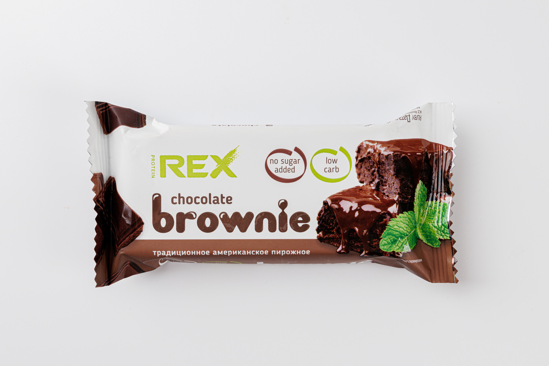 

Пирожное Protein Rex Brownie классическое протеиновое 50 г