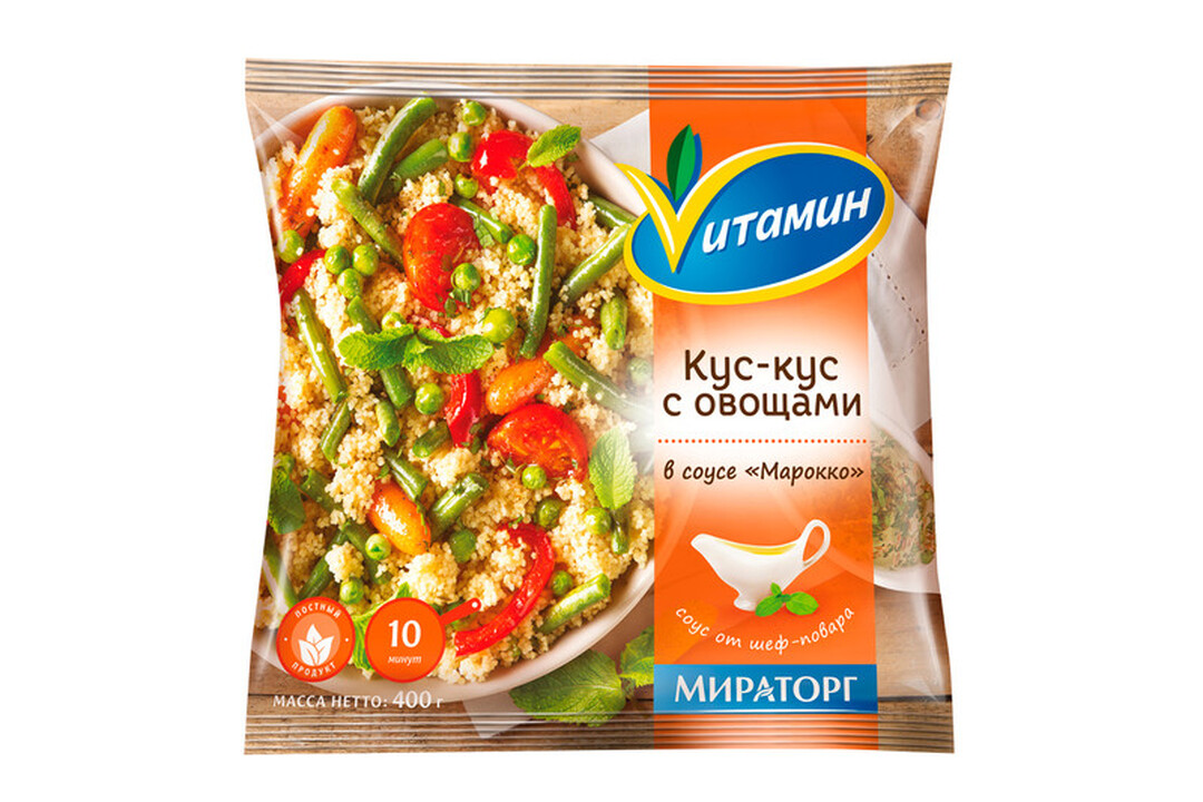 

Смесь овощная Мираторг Кус-кус с овощами в соусе Марокко замороженная 400 г