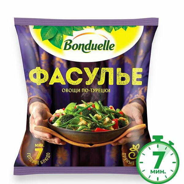 Овощная смесь Bonduelle Фасулье по-турецки,замороженная, 400г