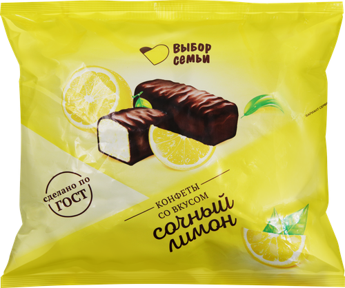 

Конфеты Выбор семьи со вкусом сочный лимон 200 г