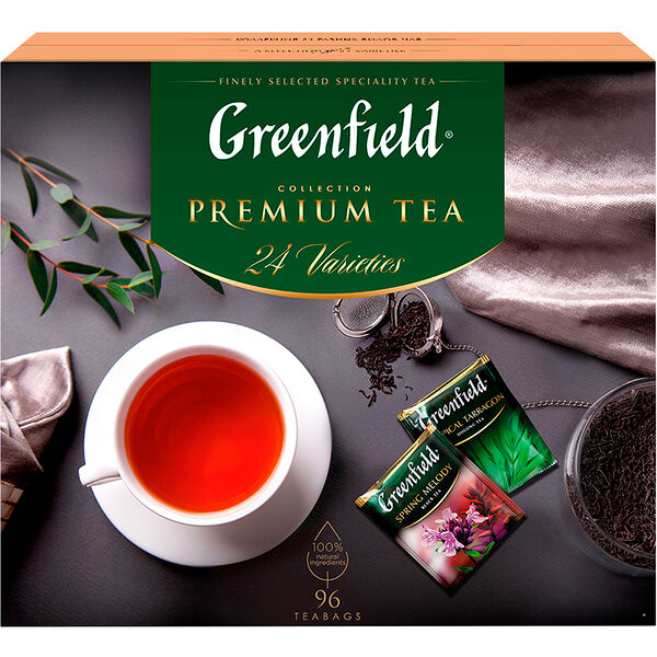 Подарочный набор Greenfield Коллекция чая и чайных напитков 24 вида 96 пак 167.2 г