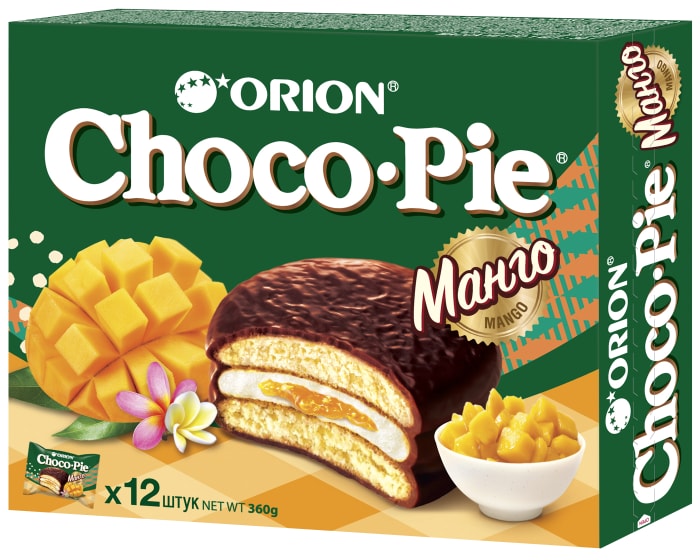 

Пирожное Choco Pie Orion Манго 360 г