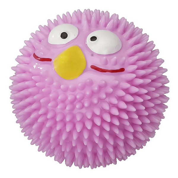 Игрушка для собак Ebi Счастливая птичка с ароматом клубники 6,3 см розовая