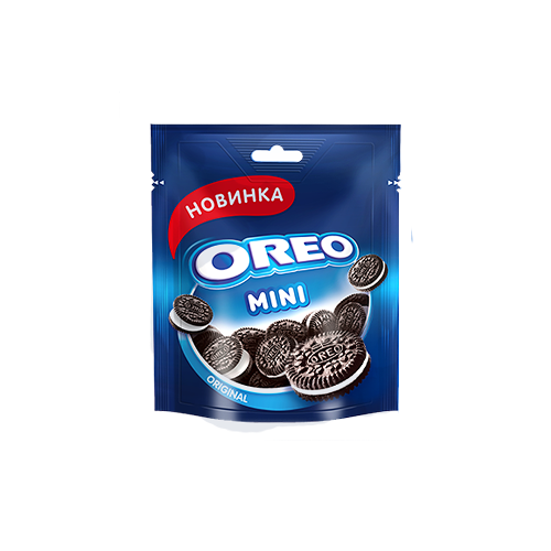 Печенье OREO Mini (мини) с какао и начинкой с ванильным вкусом, 100г