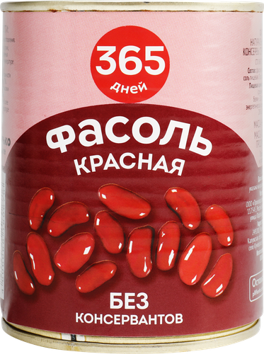 

Фасоль красная 365 дней натуральная, 360 г