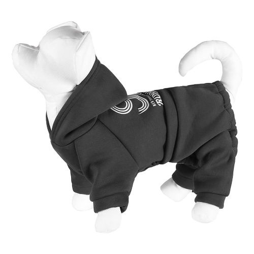 Костюм для собак с капюшоном Yami-Yami, серый, XL (спинка 34 см) лн26ос