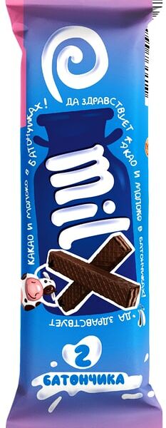 Батончик Milx вафельный в молочном шоколаде 35г