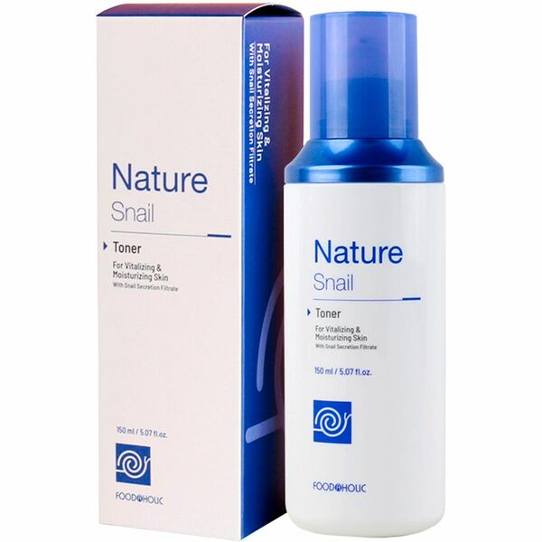 Восстанавливающий тонер для лица Food a Holic Nature Snail с муцином улитки 150 мл