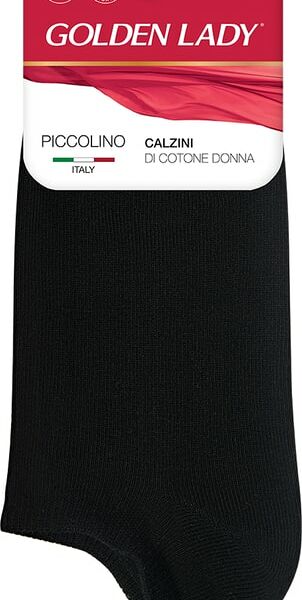 Носки женские Golden Lady Piccolino супер-укороченные Nero черные Размер 39-41