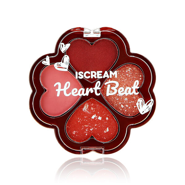 Палетка теней для век `ISCREAM` HEART BEAT тон 2 4.4 г