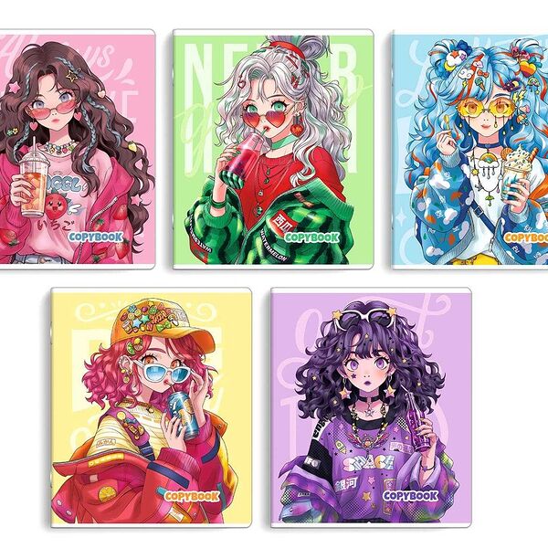 Тетрадь 48л клетка арт. 66715/5 Модницы /А5+