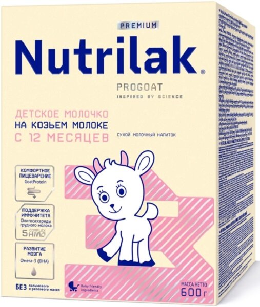 

Смесь Nutrilak Premium 3 на козьем молоке 600 г