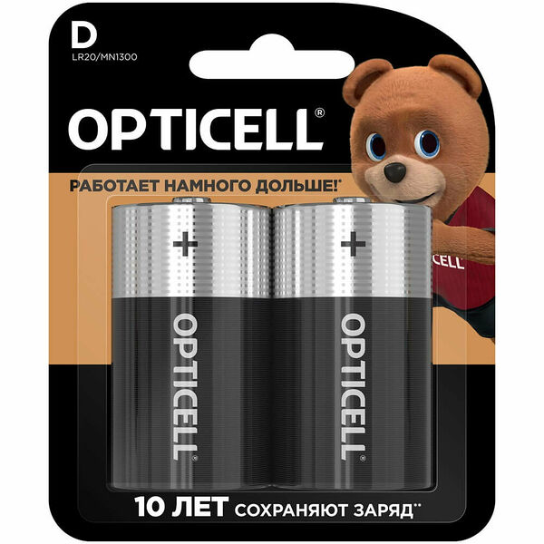 Батарейка Opticell LR20/MN1300 (2 шт.)