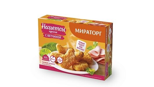 Наггетсы куриные с ветчиной ТМ Мираторг 300 г