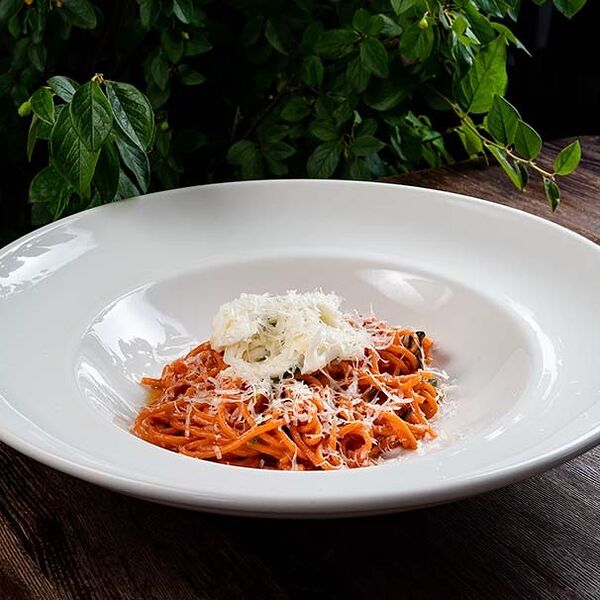 Лингвини с крабом