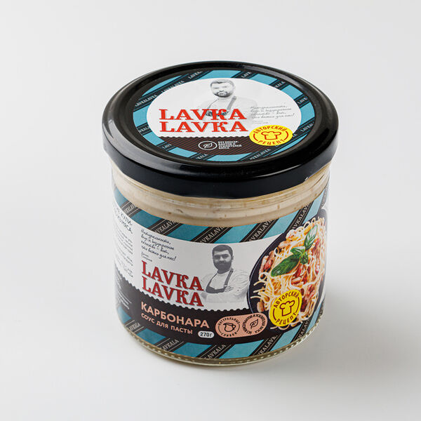Соус «Карбонара» для пасты, LavkaLavka, 270 г, Россия