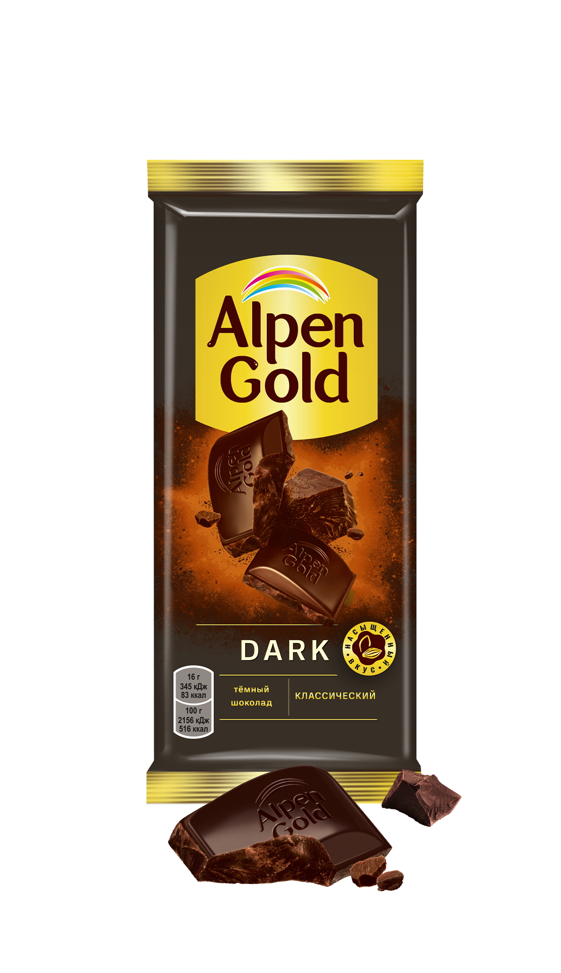 

Шоколад темный Alpen Gold Dark классический 80 г